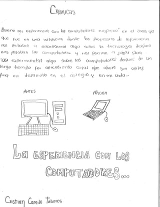 Tic crónicas estudiantes