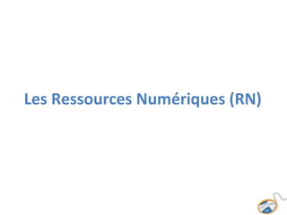 Les Ressources Numériques (RN)
 