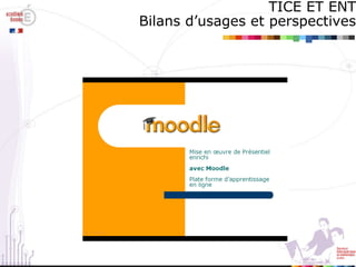 TICE ET ENT Bilans d’usages et perspectives 