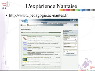 L'expérience Nantaise http://www.pedagogie.ac-nantes.fr 