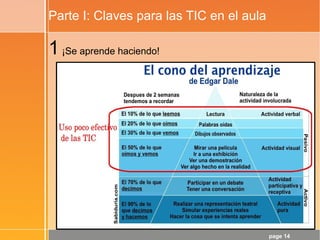 page 14
Parte I: Claves para las TIC en el aula
1¡Se aprende haciendo!
 