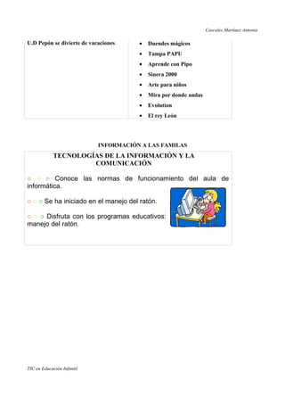 Las Tics en la Educacion Infantil