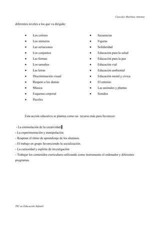 Las Tics en la Educacion Infantil