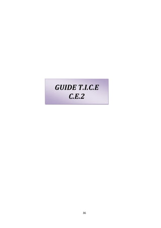 GUIDE T.I.C.E
   C.E.2




        36
 