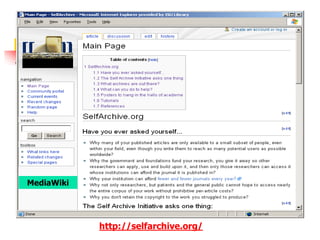 PmWikihttp://wiki.tertiary.govt.nz/~InstitutionalRepositories/Main/IssuesAndOptions