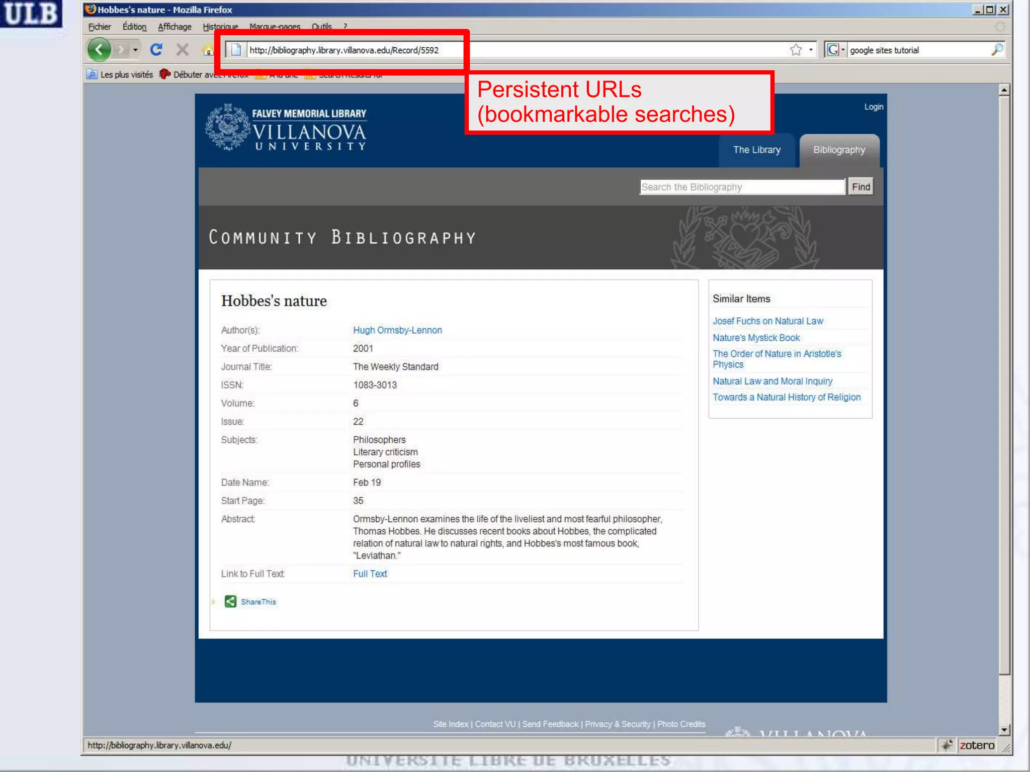 Zotero compatible (COINS)
