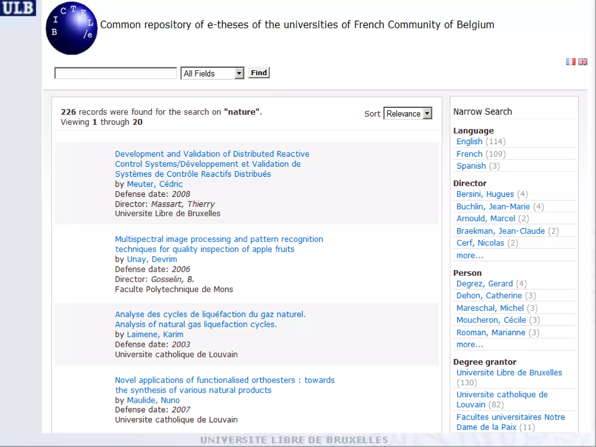 VuFind and its use at ULB