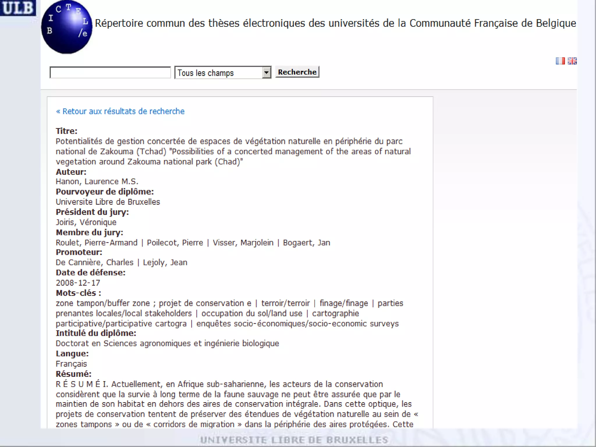 VuFind and its use at ULB