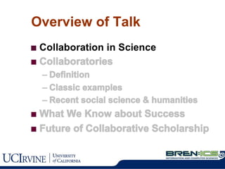 Overview of Talk 