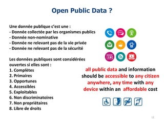 Open Public Data ?
all public data and information
should be accessible to any citizen
anywhere, any time with any
device ...