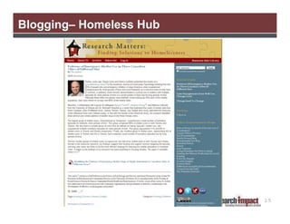 Blogging– Homeless Hub

15

 