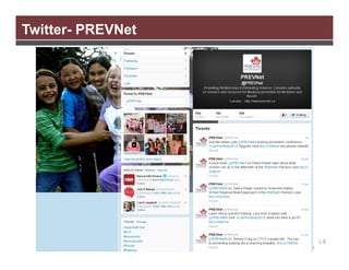 Twitter- PREVNet

18

 