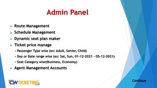 Ticket booking and Management System | PPTX