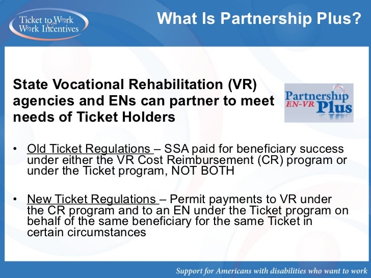 Ticket to Work/Employment Networks