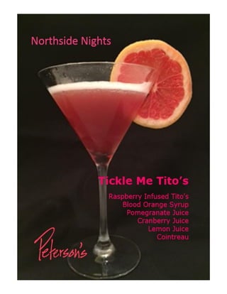 Tickle me-tito's restaurant-wk- cocktai -debut-peterson's