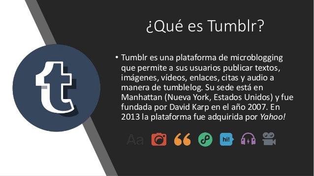 Tumblr.