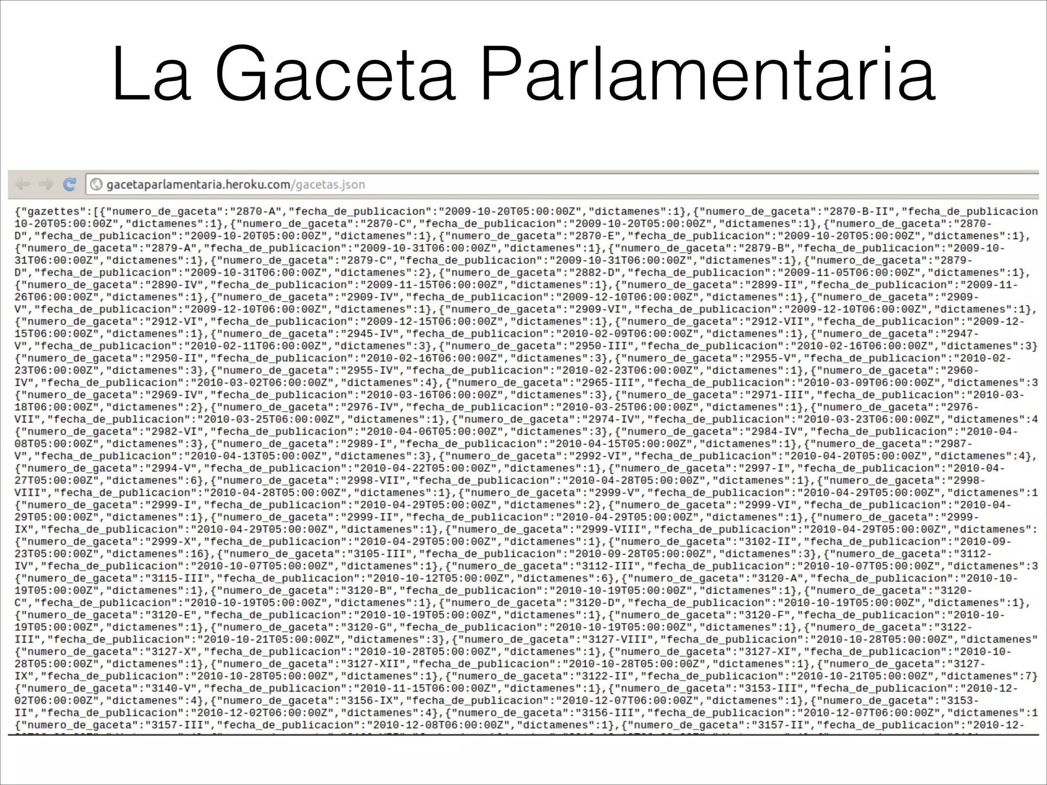 La Gaceta Parlamentaria
 