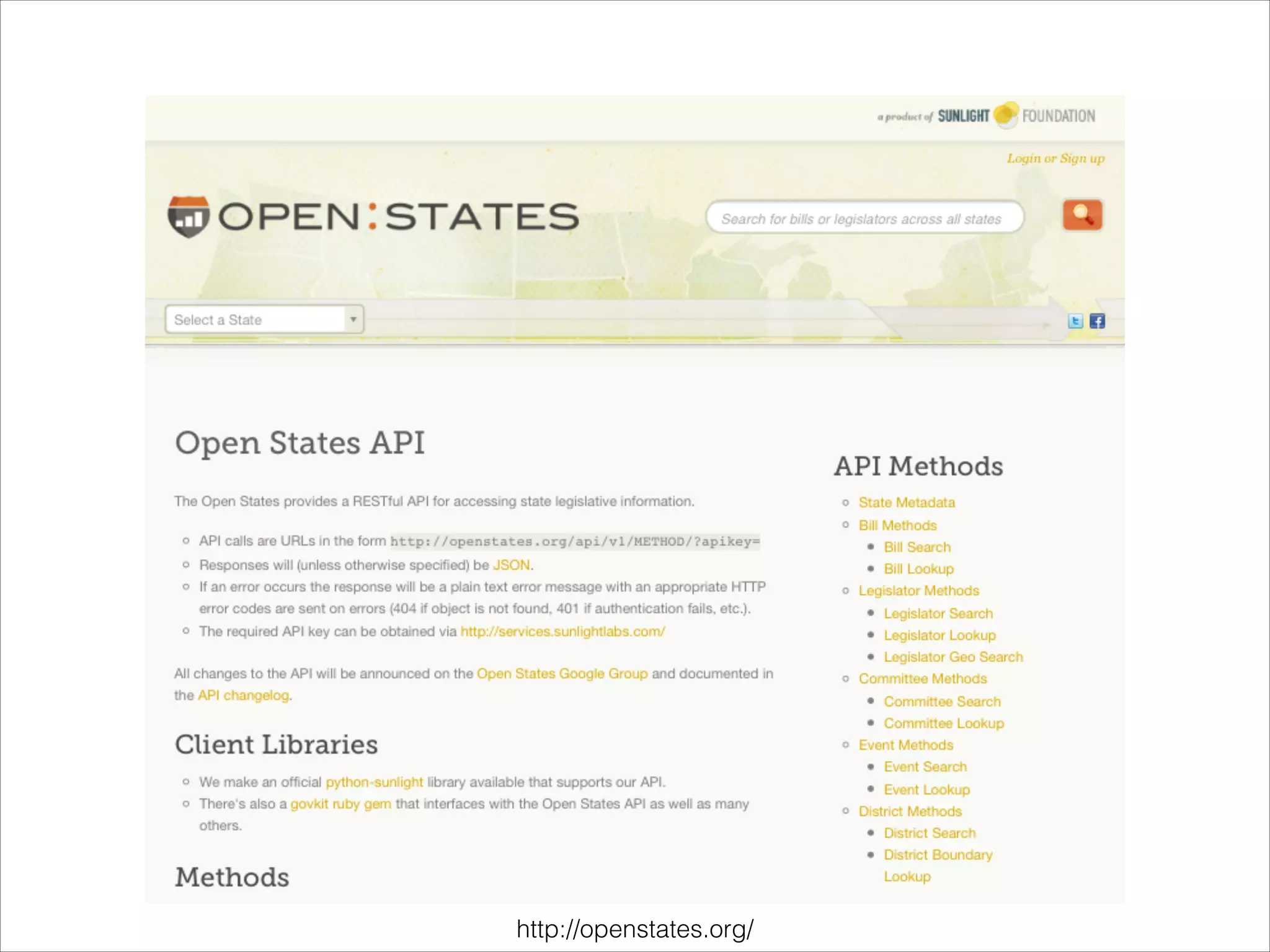 http://openstates.org/
 