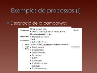 Descripció de la campanya: 