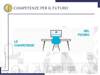 11
MarcelloFesteggiante-2015
29 maggio 2015
COMPETENZE PER IL FUTURO
 