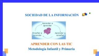SOCIEDAD DE LA INFORMACIÓN
APRENDER CON LAS TIC
Metodología Infantil y Primaria
 