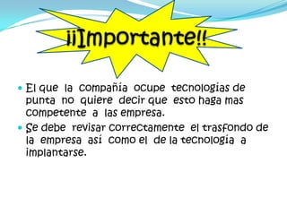 Aplicaciones  empresariales y como actúan