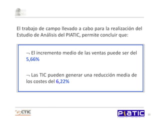 Imaginemos ahora que el/la autónomo/a lleva a cabo un proceso de modernización tecnológica a través de las TIC.Las TIC generan dos tipos de impacto: Aumento de los ingresos: nuevos canales de ventas, mayor calidad, innovación…