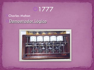 1777 Charles Mahon Demostrador Lógico 