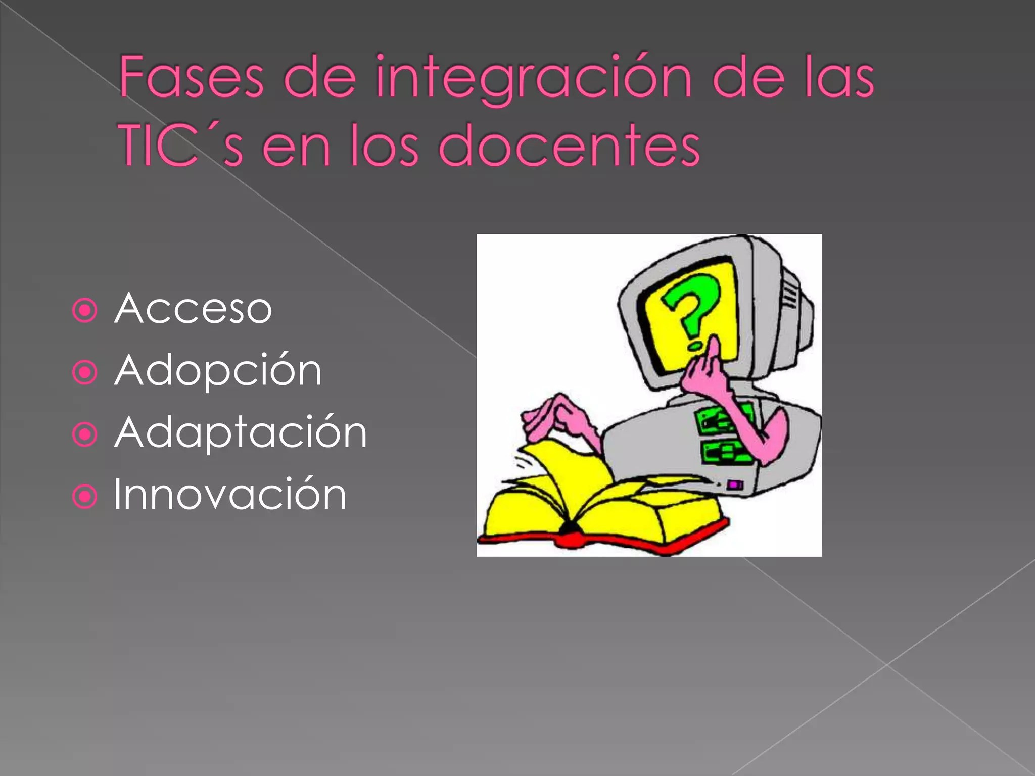  Acceso
Adopción
Adaptación
Innovación