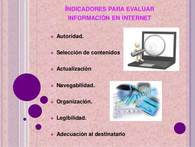 Evaluación y Selección de Información en Internet
