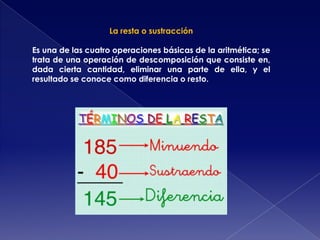 La división
Es una operación aritmética de descomposición que consiste en
averiguar cuántas veces un número (divisor) está...