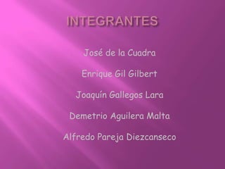 José de la Cuadra

    Enrique Gil Gilbert

  Joaquín Gallegos Lara

 Demetrio Aguilera Malta

Alfredo Pareja Diezcanseco
 