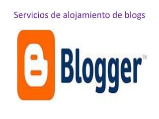 Servicios de alojamiento de blogs