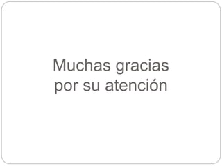 Muchas gracias
por su atención
 