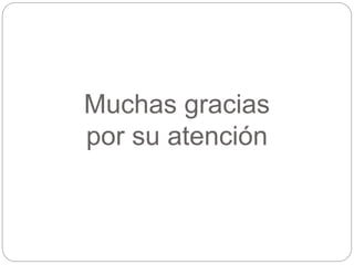Muchas gracias
por su atención
 
