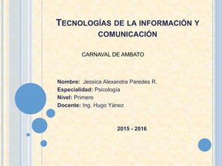 Tics carnaval | PPT