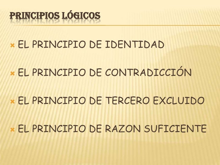 Principio De Identidad Logica Gufa