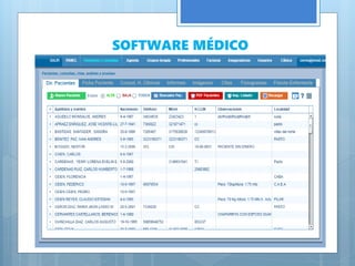 SOFTWARE MÉDICO
 