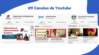 #9 Canales de Youtube
 