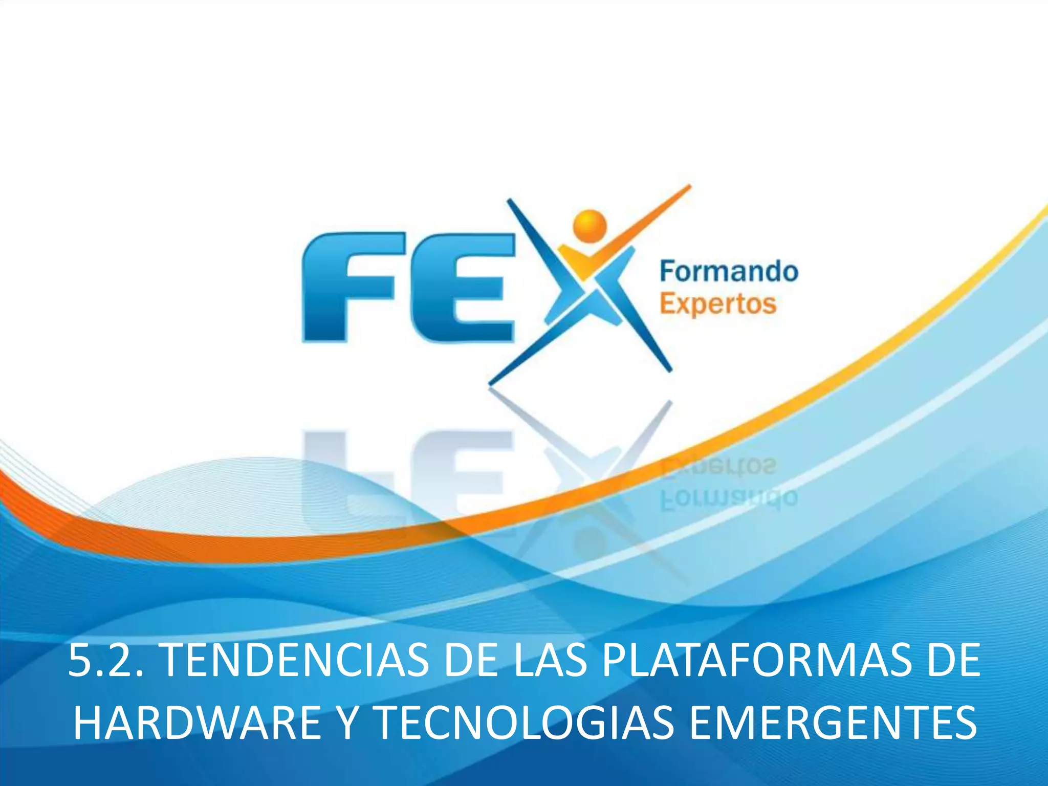5.2. TENDENCIAS DE LAS PLATAFORMAS DE
HARDWARE Y TECNOLOGIAS EMERGENTES
 