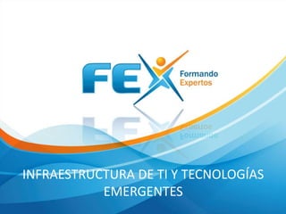 INFRAESTRUCTURA DE TI Y TECNOLOGÍAS
EMERGENTES
 