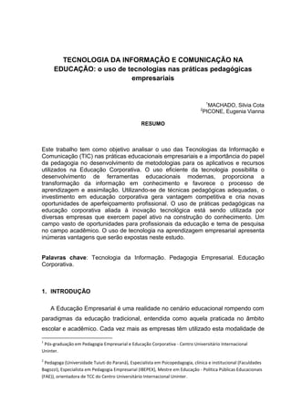 PDF) Uso das tecnologias de informação e comunicação nas escolas