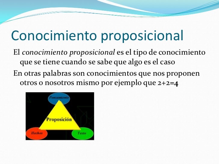 Teorías del conocimiento