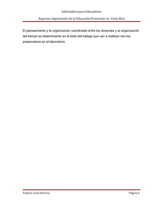 Tic´s y educación  preescolar yahaira