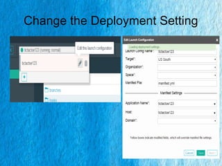 Change the Deployment Setting
 