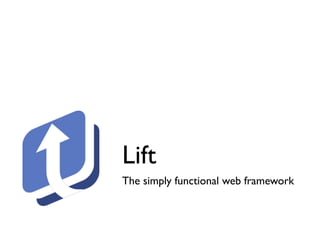 Lift
The simply functional web framework
 