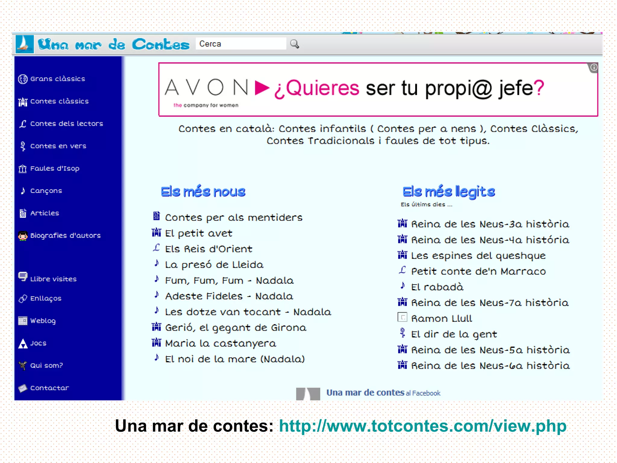 Una mar de contes: http://www.totcontes.com/view.php
 