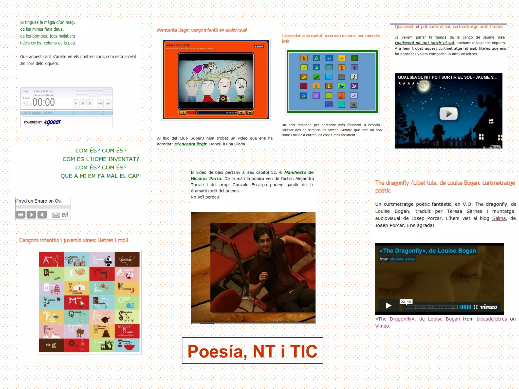 Poesía, NT i TIC
 