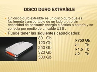 DISCO DURO EXTRAÍBLE