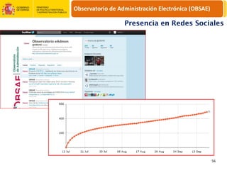 Observatorio de Administración Electrónica (OBSAE)

                  Presencia en Redes Sociales




                                                     56
 